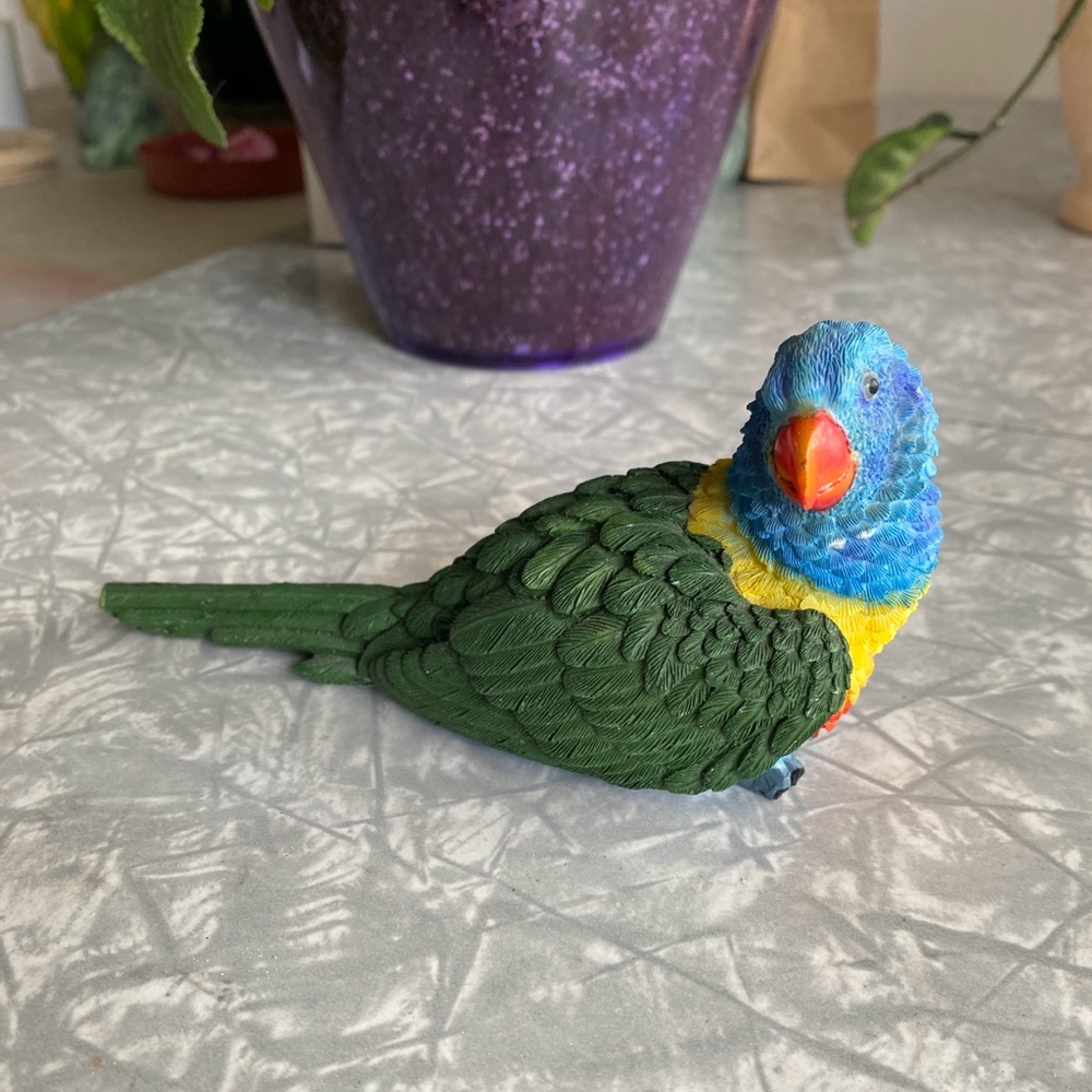 Parrot Figurine Colorful Bird